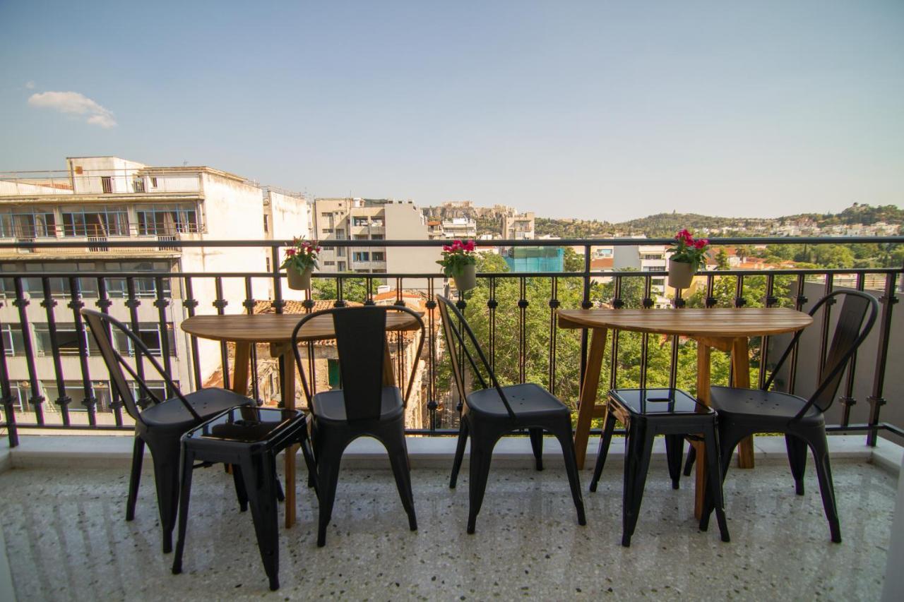 Stunning Acropolis View - 500M Metro - At Historical Center Apartment Athena Bagian luar foto