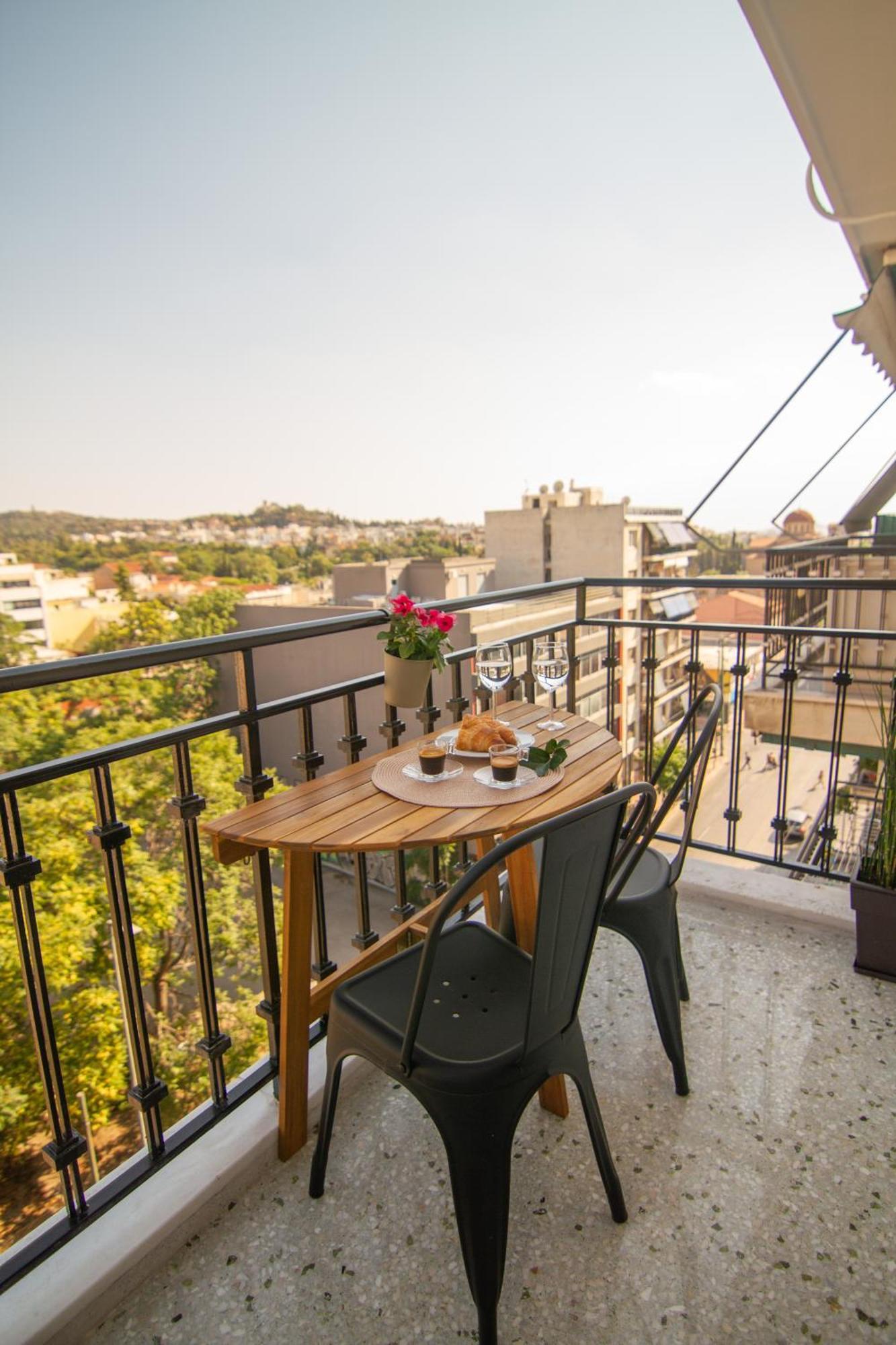 Stunning Acropolis View - 500M Metro - At Historical Center Apartment Athena Bagian luar foto